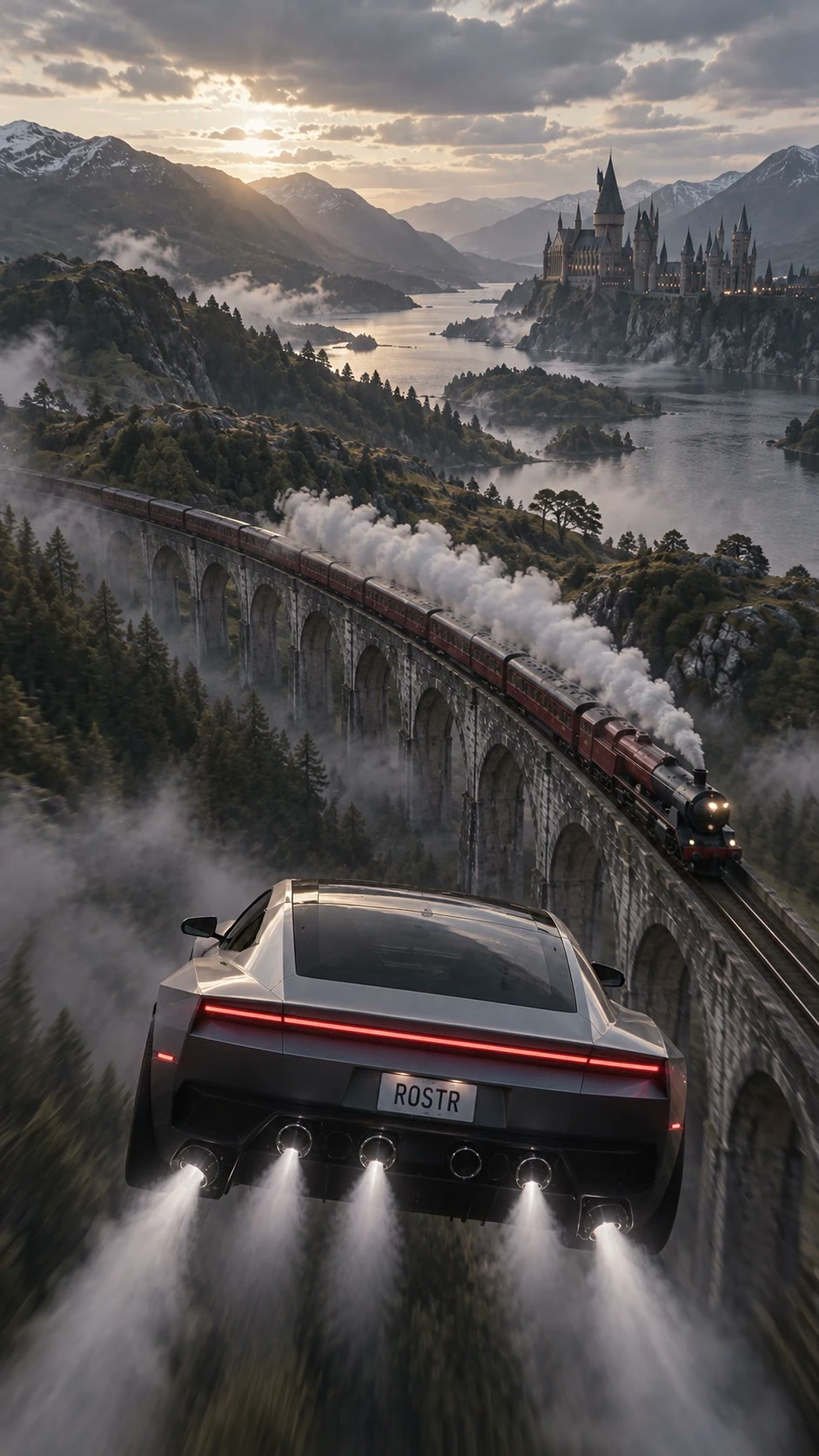Starting frame reference — Roadster over the viaduct